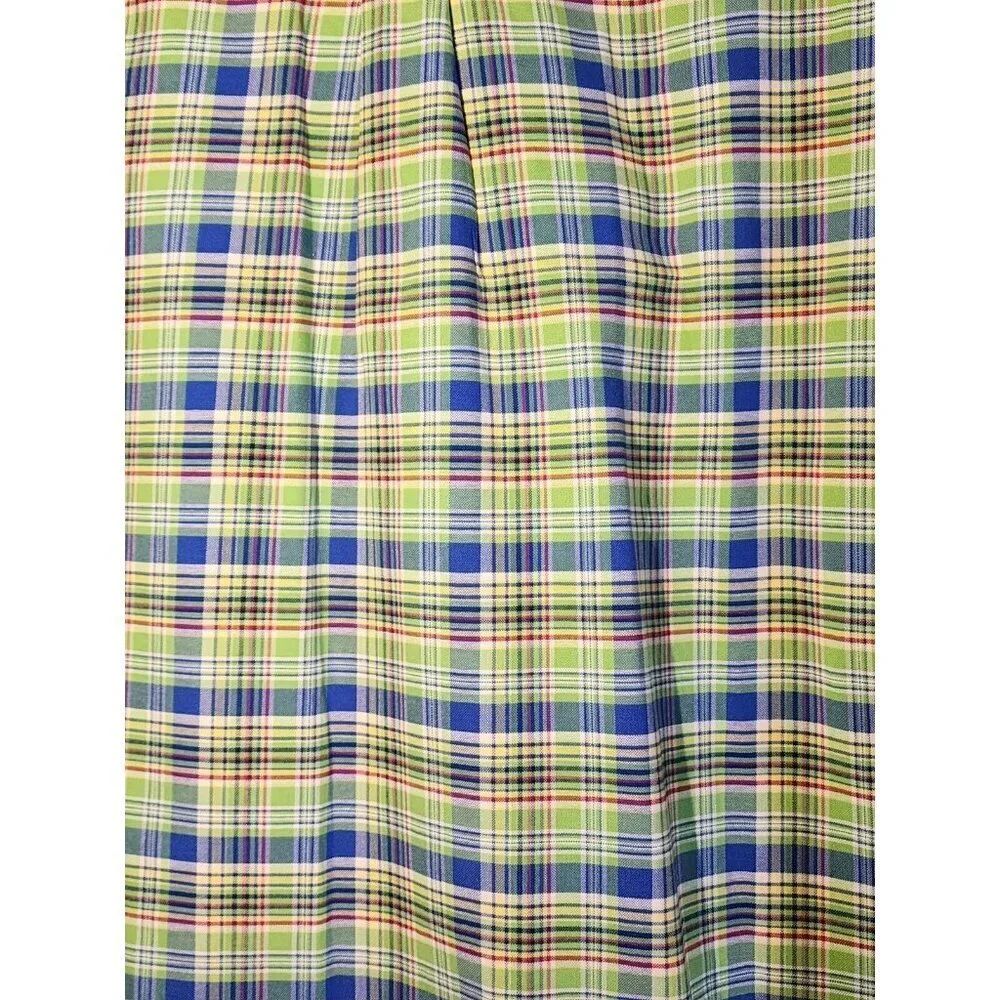 Polo Ralph Lauren Button Down Flesh Pony Men’s Shirt Size XL Cotton Green Plaid